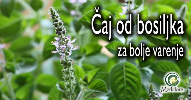 Čaj od bosiljka za bolje varenje