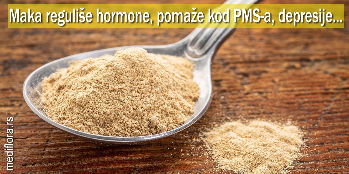 Maka reguliše hormone, pomaže kod PMS-a, depresije...