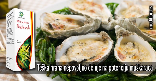 Teška hrana nepovoljno deluje na potenciju muškaraca