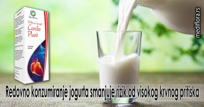 Redovno konzumiranje jogurta smanjuje rizik od visokog krvnog pritiska
