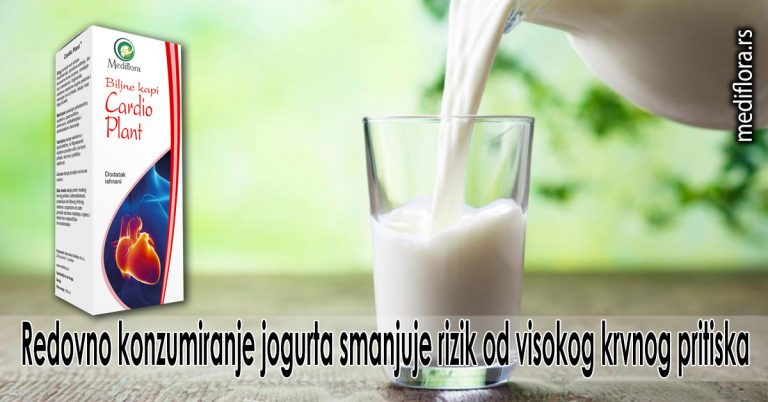 Redovno konzumiranje jogurta smanjuje rizik od visokog krvnog pritiska