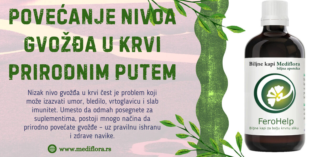 Povećanje nivoa gvožđa