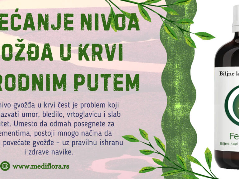 Povećanje nivoa gvožđa
