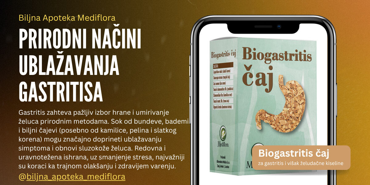Prirodni načini ublažavanja gastritisa
