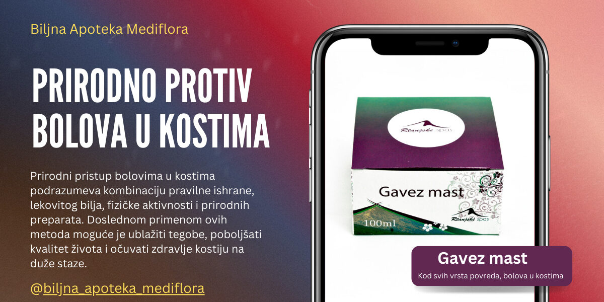 prirodno protiv bolova u kostima