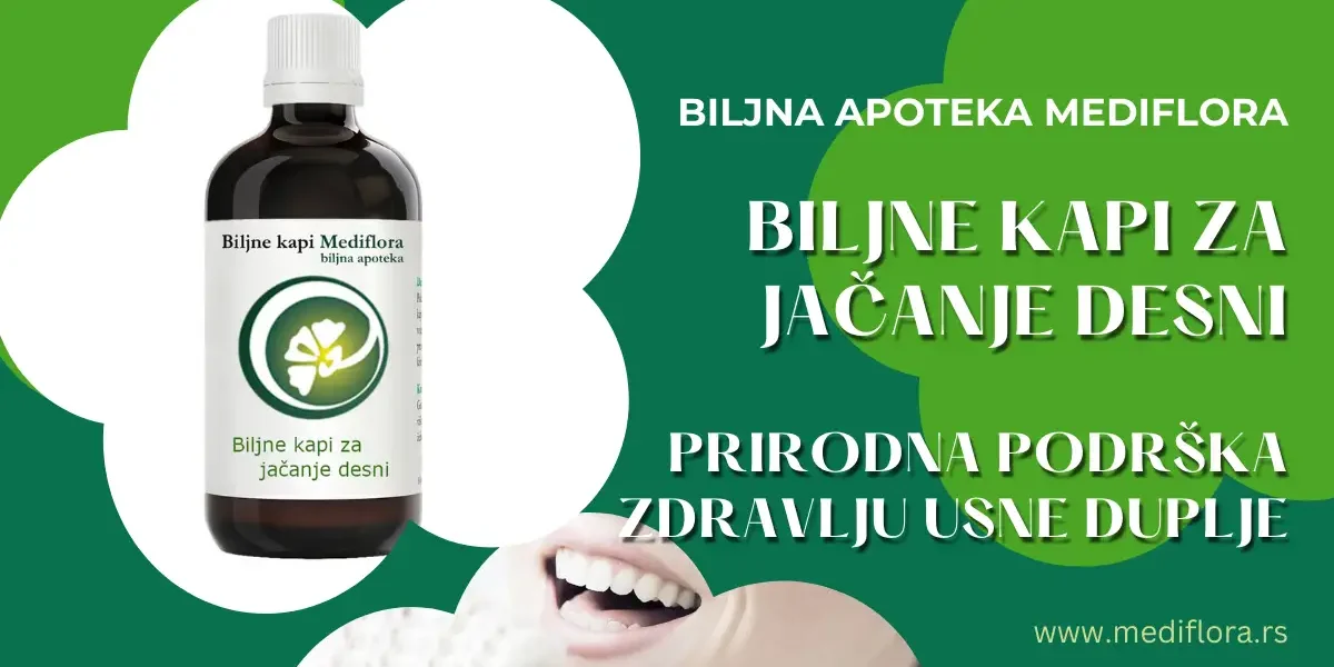 Biljne kapi za jačanje desni