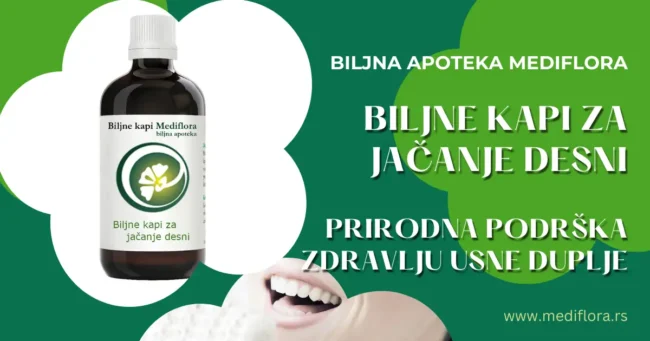 Biljne kapi za jačanje desni