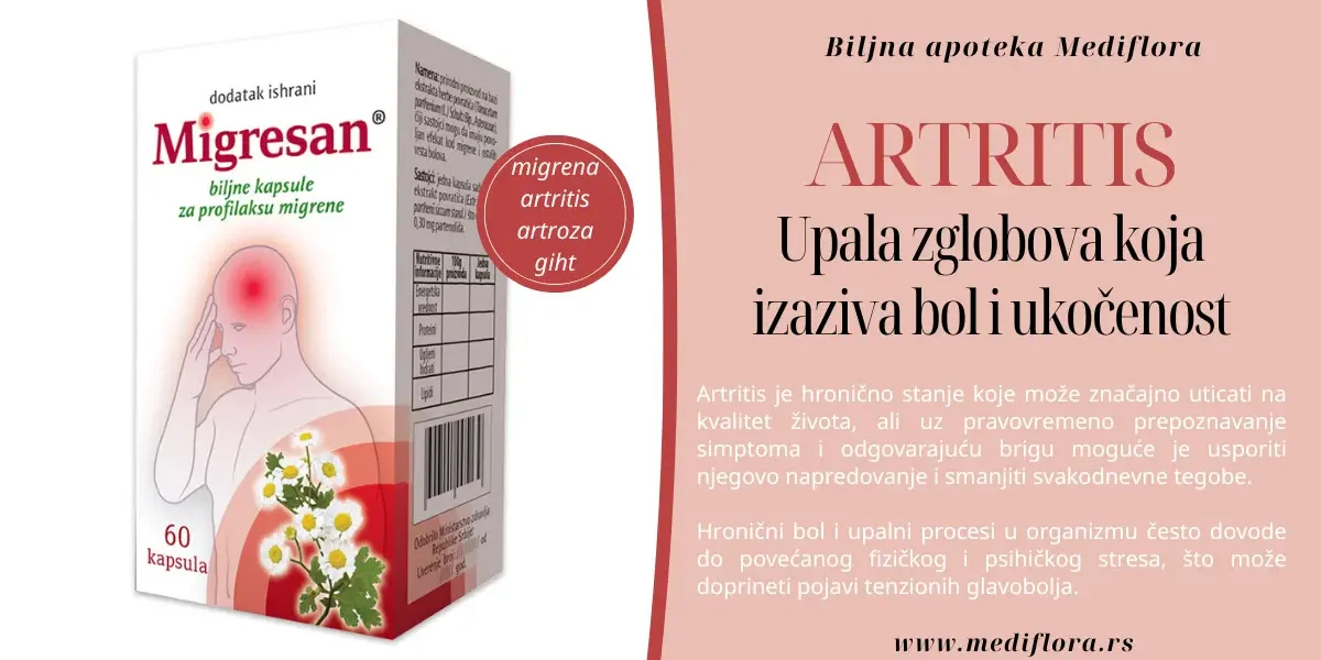 Artritis – upala zglobova koja izaziva bol i ukočenost Artritis – upala zglobova koja izaziva bol i ukočenost