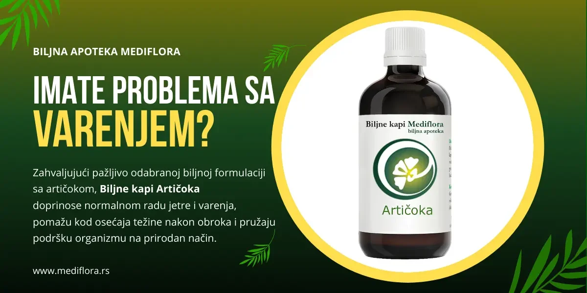 Imate problema sa varenjem Artičoka može biti prirodno rešenje Problemi sa varenjem