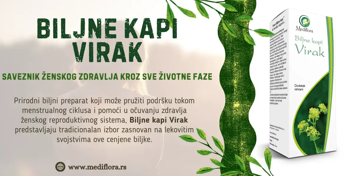 Biljne kapi Virak – saveznik ženskog zdravlja kroz sve životne faze