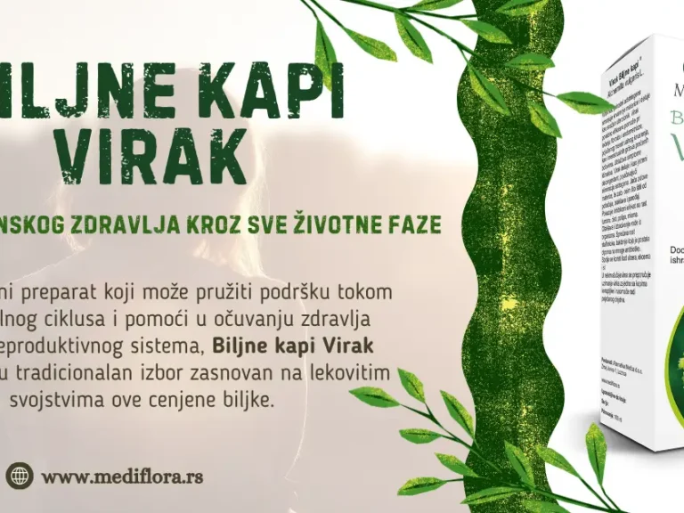 Biljne kapi Virak – saveznik ženskog zdravlja kroz sve životne faze