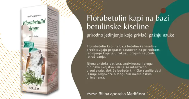 Florabetulin kapi na bazi betulinske kiseline – prirodno jedinjenje koje privlači pažnju nauke