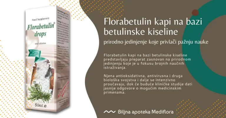 Florabetulin kapi na bazi betulinske kiseline – prirodno jedinjenje koje privlači pažnju nauke