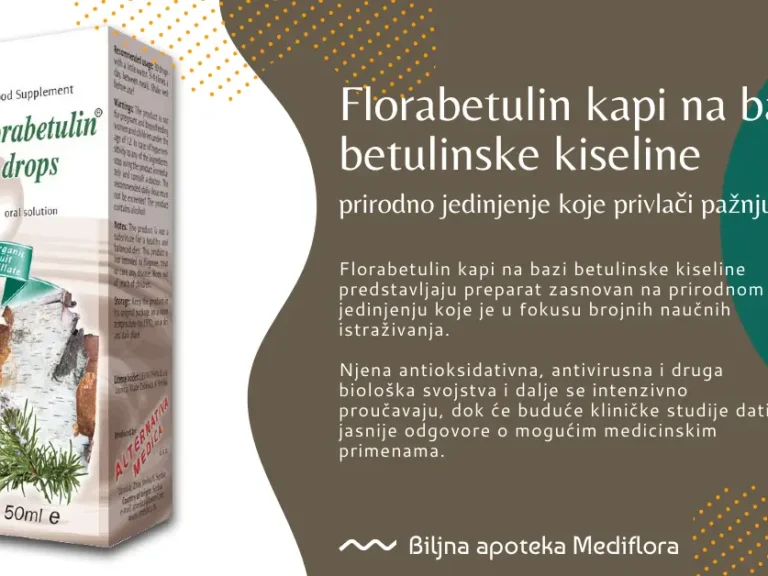 Florabetulin kapi na bazi betulinske kiseline – prirodno jedinjenje koje privlači pažnju nauke