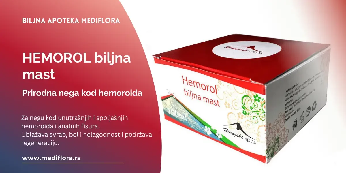 HEMOROL biljna mast - prirodna nega kod hemoroida