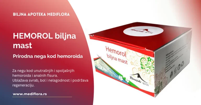 HEMOROL biljna mast – prirodna nega kod hemoroida HEMOROL biljna mast - prirodna nega kod hemoroida