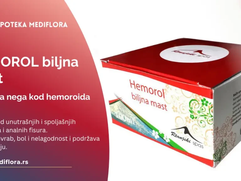 HEMOROL biljna mast - prirodna nega kod hemoroida