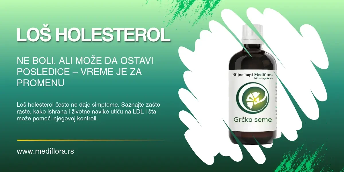 Loš holesterol ne boli, ali može da ostavi posledice - vreme je za promenu