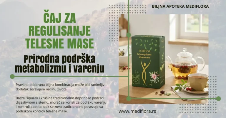 Čaj za regulisanje telesne mase: Prirodna podrška metabolizmu i varenju