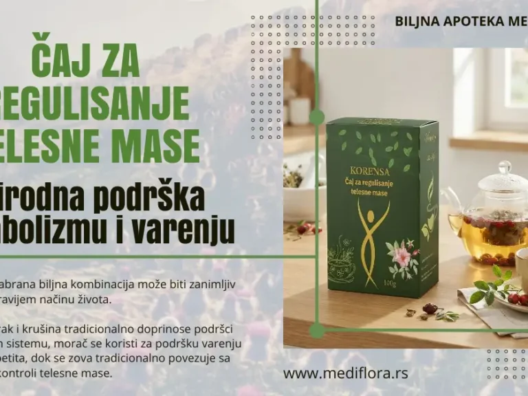 Čaj za regulisanje telesne mase: Prirodna podrška metabolizmu i varenju