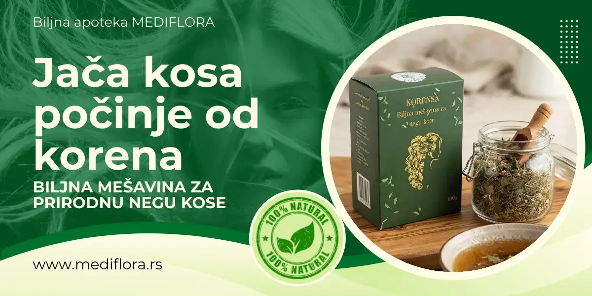 Jača kosa počinje od korena Biljna mešavina za prirodnu negu kose Jača kosa počinje od korena: Biljna mešavina za prirodnu negu kose